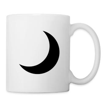 Demi-lune - Mug blanc - blanc - Droite