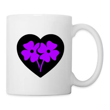 Fleur - Mug blanc - blanc - Droite