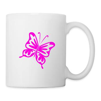 Papillon - Mug blanc - blanc - Droite