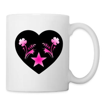 Fleur - Mug blanc - blanc - Droite