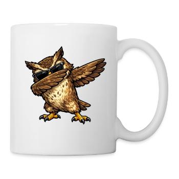 Dabbing Eagle Owl - Mug - white - Right