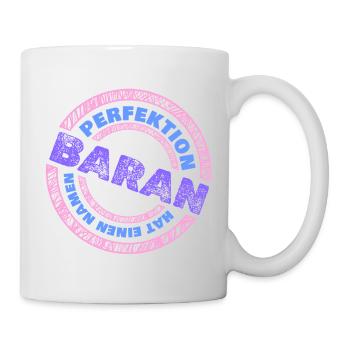 Perfekt Baran - Tasse - Weiß - Rechts