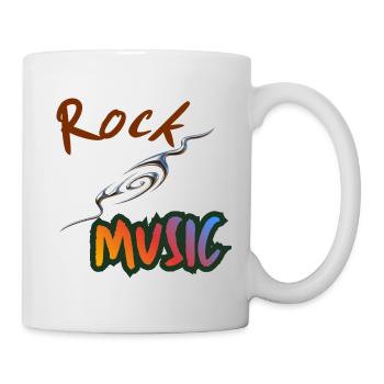 Musique rock - Mug blanc - blanc - Droite