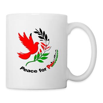 Frieden für Palästina - Tasse - Weiß - Rechts