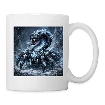Kristalldrache im Eissturm - Mug - white - Right