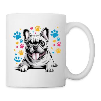 French Bulldog Cartoon Funny Bully with - Mug - white - Right