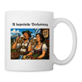 A_bayerische_Verfassung - Tasse - Weiß - Rechts