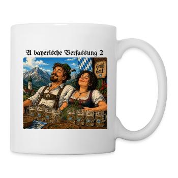 _A_bayerische_Verfassung_II - Tasse - Weiß - Rechts