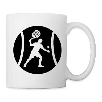 Padel - Tasse - Weiß - Rechts