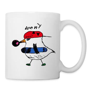 Lenny's Skater Chicken - Mug - white - Right