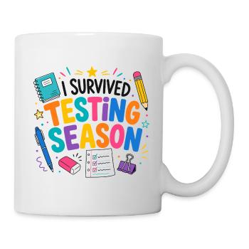 Ich habe die Klausurphase überlebt Schule Humor - Tasse - Weiß - Rechts