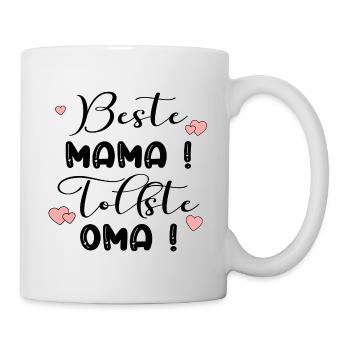 Fête des Mères Mamie - Cœur de Maman - Mug blanc - blanc - Droite