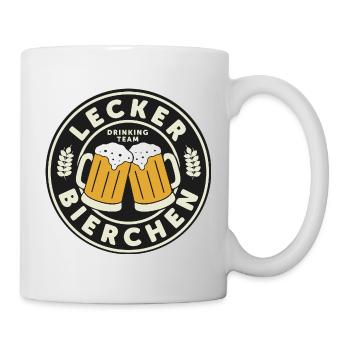 Lecker Bierchen trinken shirt JGA - Mug - white - Right