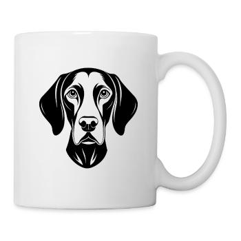 Deutscher Kurzhaar-Pointer - Tasse - Weiß - Rechts