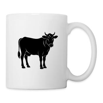 Kuh - Tasse - Weiß - Rechts