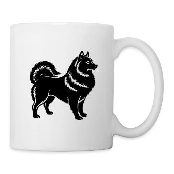 Japanischer Spitz - Tasse - Weiß - Rechts