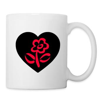 Fleur - Mug blanc - blanc - Droite