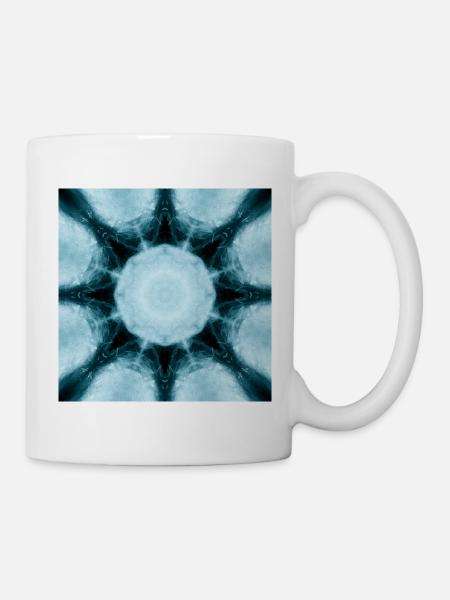 Kaléidoscope du Mandala Glacé - Mug blanc - blanc