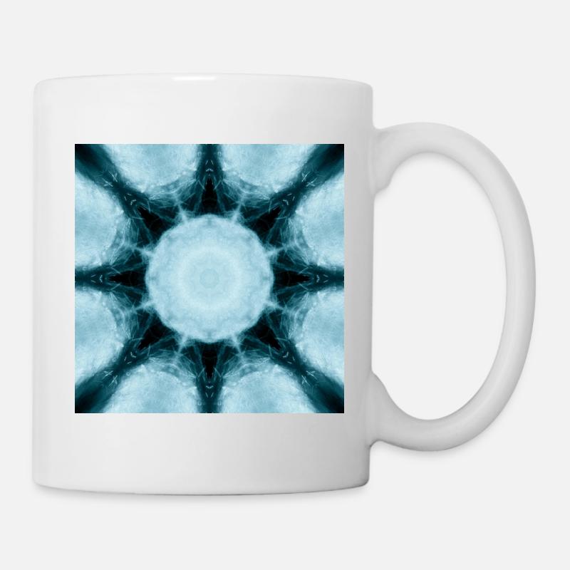 Eisiger Mandala Kaleidoskop - Tasse - Weiß