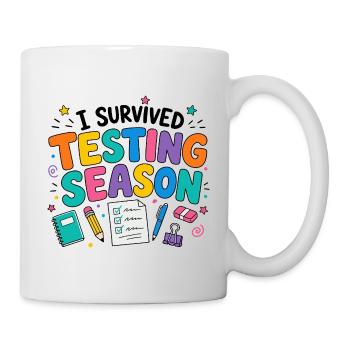 Ich habe die Klausurphase überlebt Schule Humor - Tasse - Weiß - Rechts