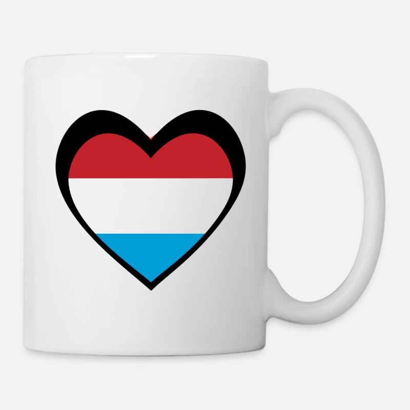 Schwaarzt Häerz Lëtzebuerg - Mug - white