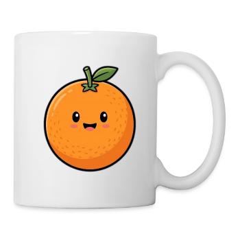 Niedliche Orange - Sommer 2026 süße Frucht Motiv - Tasse - Weiß - Rechts