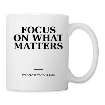 Focus On What Matters - Mug - white - Right