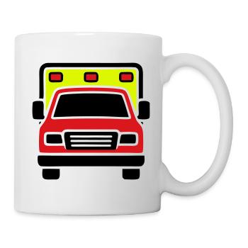 Ambulance Ambulance Front - Mug blanc - blanc - Droite