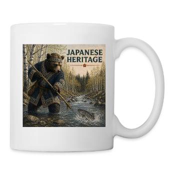 Japanese Kuma Ainu Design - Mug - white - Right