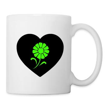 Fleur - Mug blanc - blanc - Droite