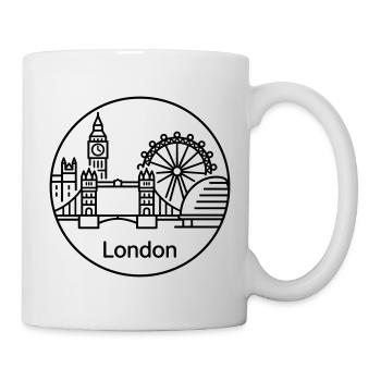 London - Tasse - Weiß - Rechts