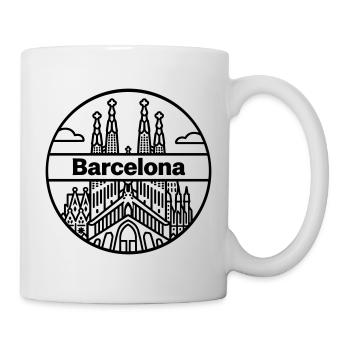 Barcelona - Tasse - Weiß - Rechts