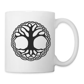 Cercle celtique de l’Arbre de Vie - Mug blanc - blanc - Droite