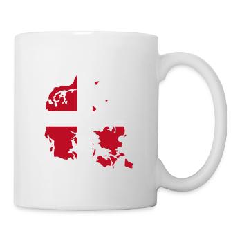 Denmark Flag Map - Mug - white - Right