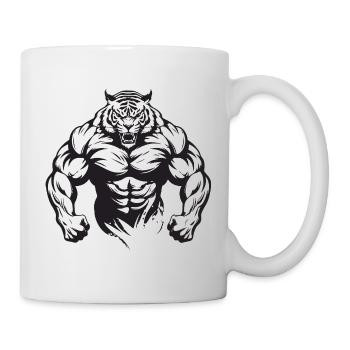 Culturisme Tiger - Mug blanc - blanc - Droite