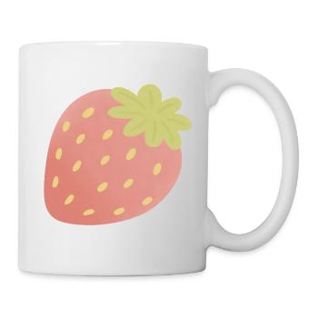 Pastel Strawberry Minimal - Mug - white - Right