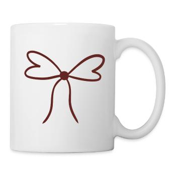 Illustration de ruban dessiné à la main - Mug blanc - blanc - Droite