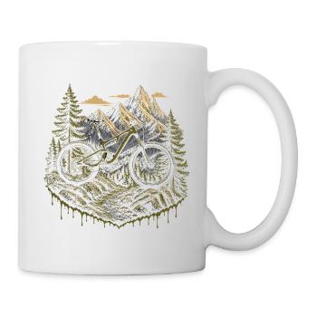 Mountain Bike MTB Alps Trail Enduro Mountains - Mug - white - Right