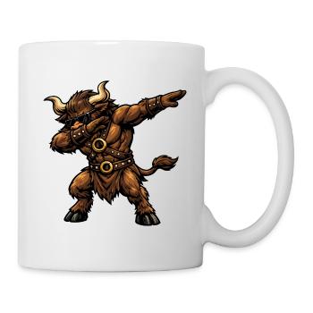 Dabbing Minotaurus - Tasse - Weiß - Rechts