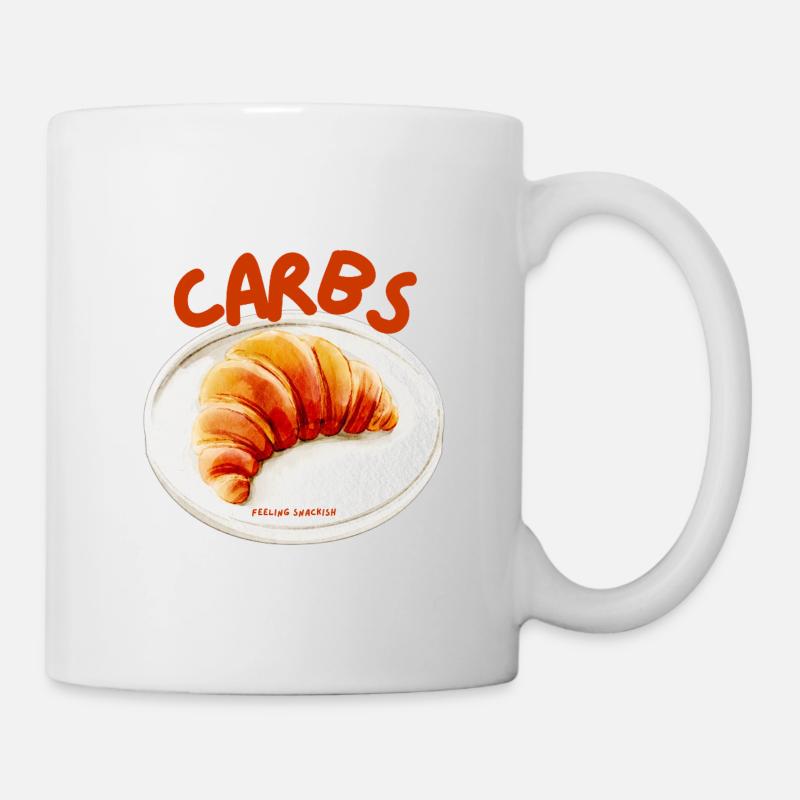 Carbs Croissant Snack - Mug - white