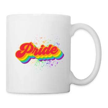Pride Regenbogenwelle - Tasse - Weiß - Rechts