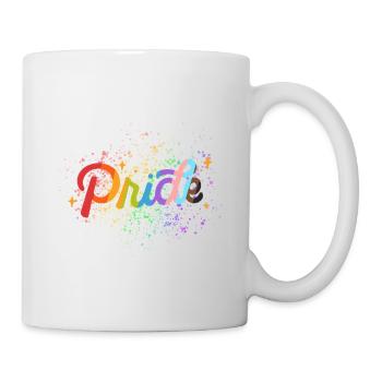 Pridemix Farbspritzer - Tasse - Weiß - Rechts