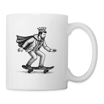 Crowned Skater King - Mug - white - Right