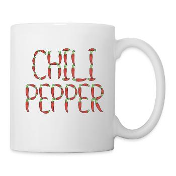 Chili pepper typography - Mug - white - Right