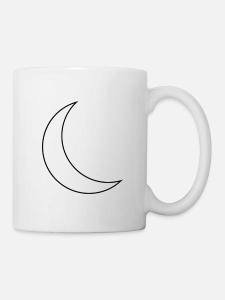 Mondsichel - Tasse - Weiß