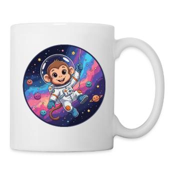 Un astronaute singe dans l’espace stellaire - Mug blanc - blanc - Droite