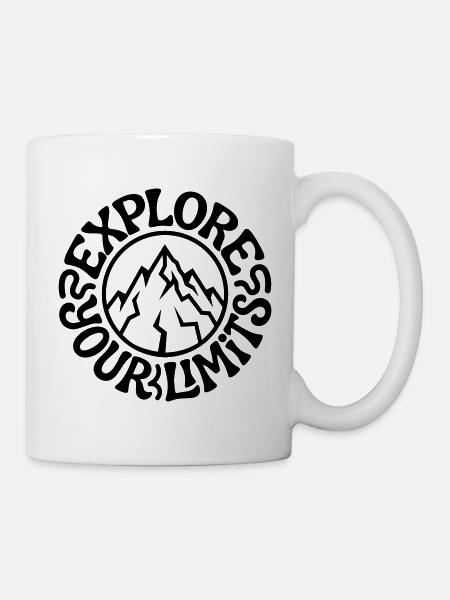 Bergsteigen - Tasse - Weiß