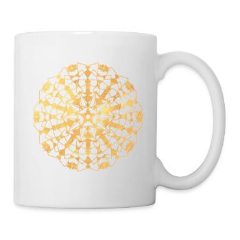 Mandala geometric - gold - Mug - white - Right