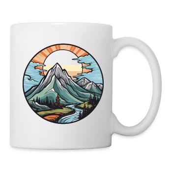 Mountains Landscape - Mug - white - Right
