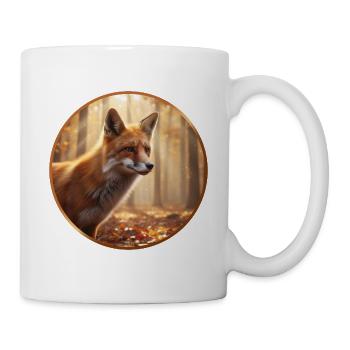 T-Shirt-Design „Fuchs“ - Tasse - Weiß - Rechts